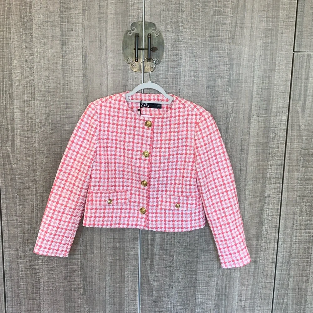 Zara Tweed‎ Textured Blazer